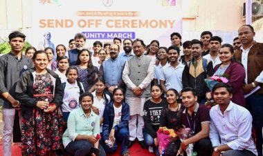 यूनिटी मार्च के लिए सीएम साय ने युवाओं के दल को दिखाई हरी झंडी