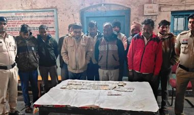 भानसोज में जुआ खेलते 10 गिरफ्तार, नकद-वाहन जब्त