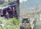 सेना का वाहन 400 फीट गहरी खाई में गिरा: 10 जवानों की जान गई, 11 घायल