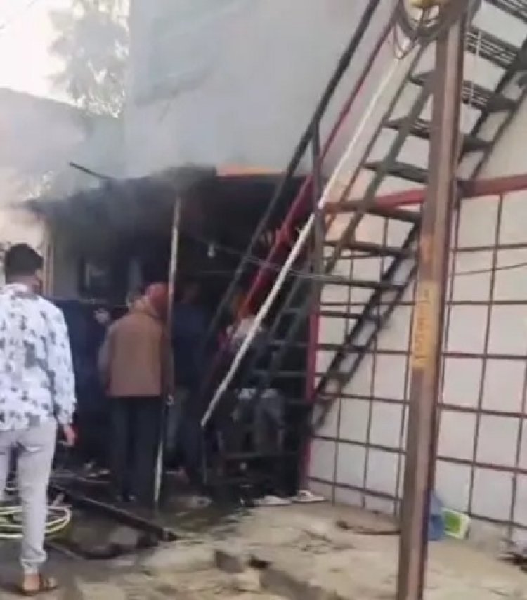 टाटीबंध में रूम हीटर से लगी आग, बुजुर्ग की जिंदा जलकर मौत