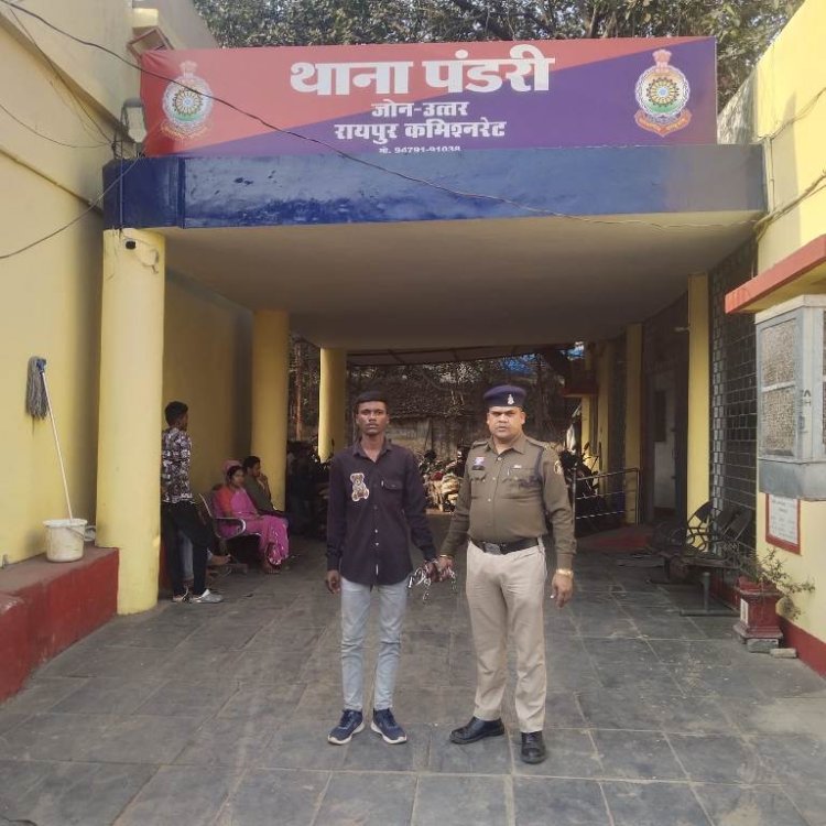 आत्मानंद स्कूल की क्लास में चाकू लहराने वाला गिरफ्तार