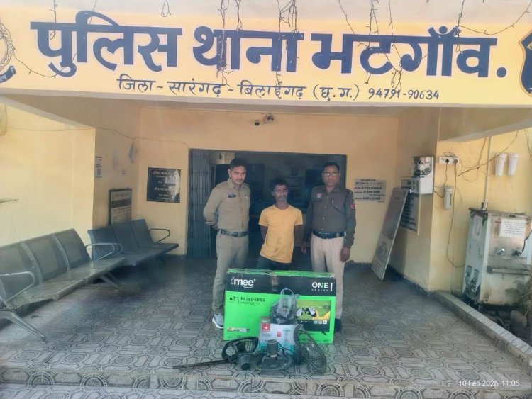 इलेक्ट्रॉनिक दुकान में चोरी के बाद लगाई आग, आरोपी गिरफ्तार