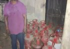 रायपुर में अवैध गैस सिलेंडर का भंडारण पकड़ा, 16 सिलेंडर जब्त