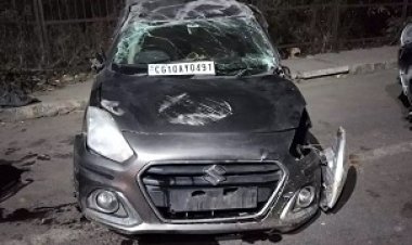 तेलीबांधा हाईवे पर कार पलटी, दो युवक गंभीर घायल