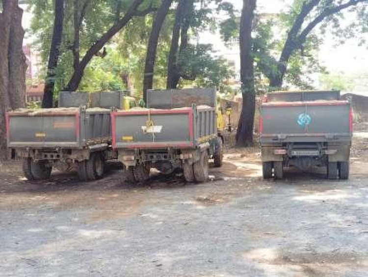 सरगुजा में अवैध रेत खनन पर प्रशासन का कड़ा प्रहार: 34 गाड़ियाँ ज़ब्त, भारी जुर्माना लगाया