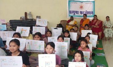 सीआरपीएफ स्थापना दिवस  कारगिल विजय दिवस के अवसर पर चित्रकला प्रतियोगिता का आयोजन
