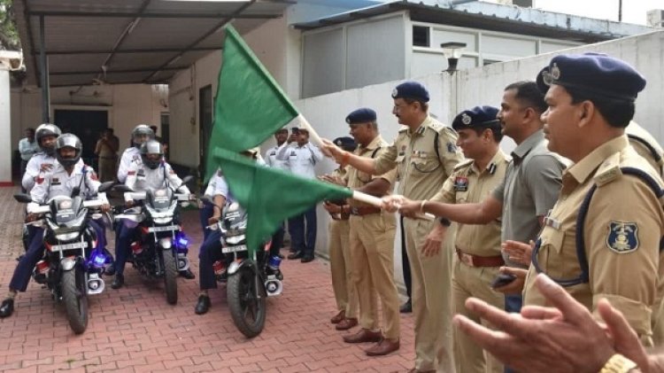 रायपुर ट्रैफिक पुलिस को मिली 10 नई हाई-स्पीड बाइक, जाम की सूचना मिलते ही पहुंचेगी QRT