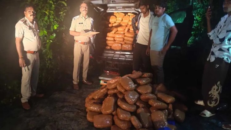 जशपुर पुलिस ने पकड़ा सवा करोड़ का गांजा, 2 अंतरराज्यीय तस्कर गिरफ्तार